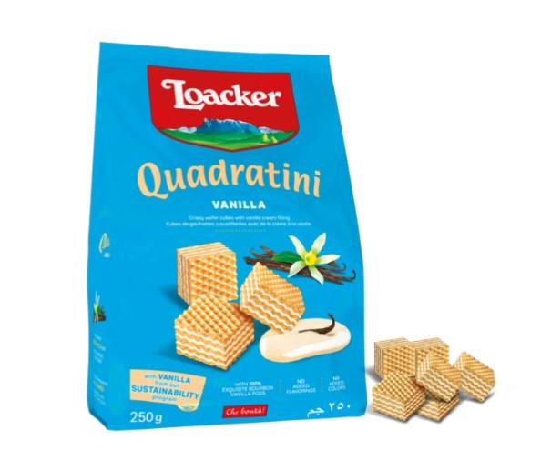 Loacker Quadratini Vanilla Wafer Cookies 250 g