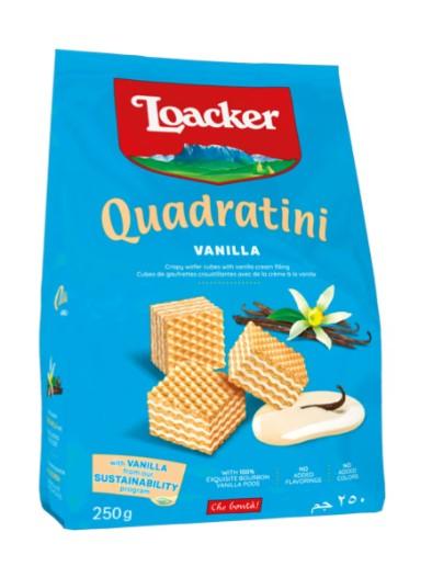 Loacker Quadratini Vanilla Wafer Cookies 250 g