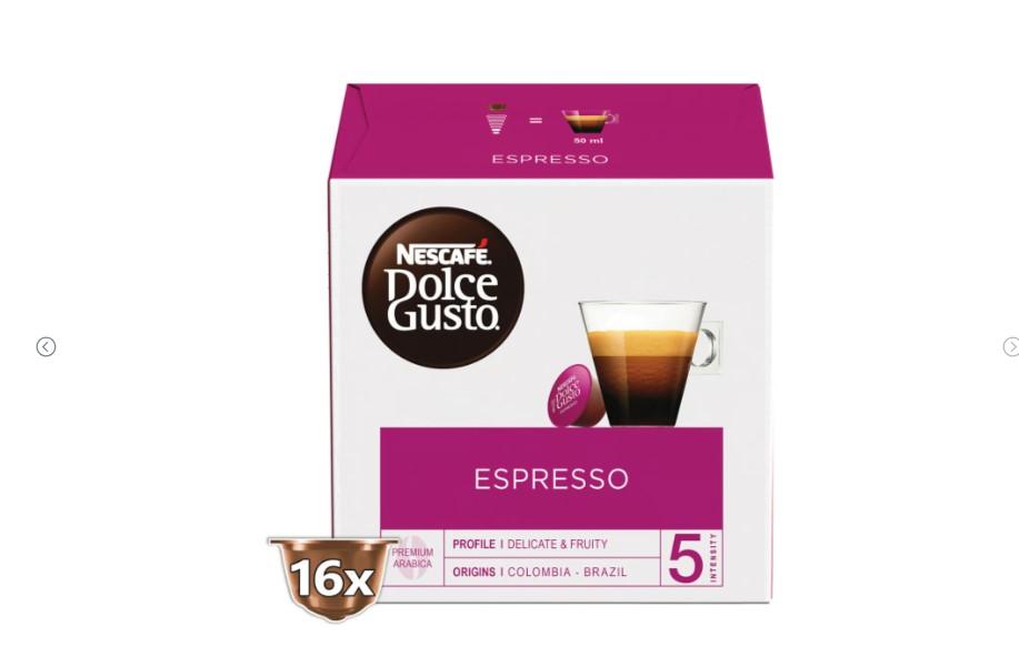 Nescafe Dolce Gusto Espresso Coffee Capsules 16 pcs