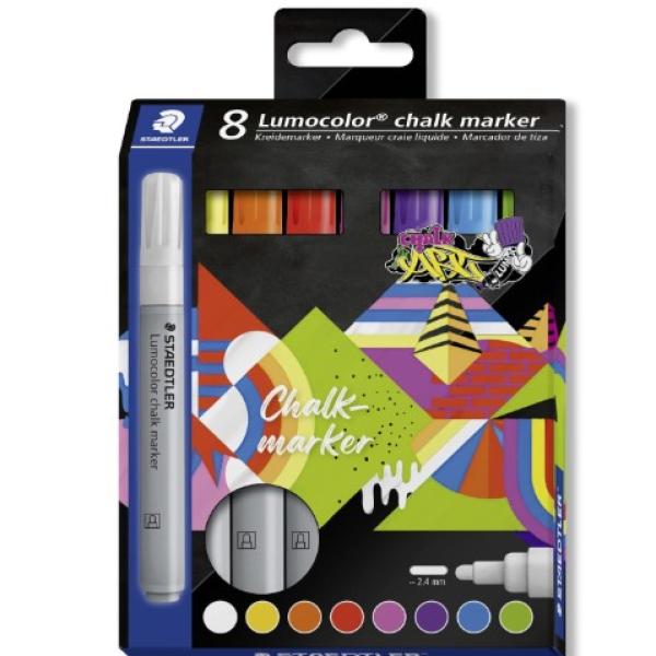 Lumocolor Chalk Marker 8Col.