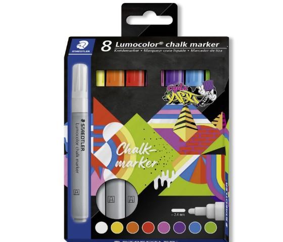 Lumocolor Chalk Marker 8Col.