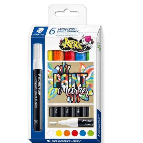 Lumocolor Paint Marker 6Col.