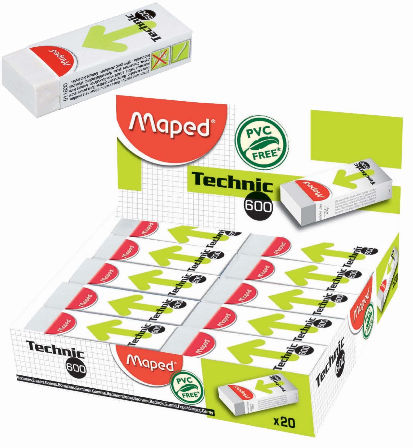 Eraser Technic 600 Box=20pcs