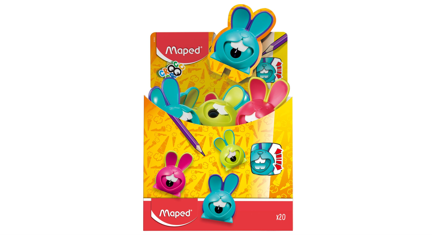 Sharpener 1H Croc Croc Easy Boxs=24pcs