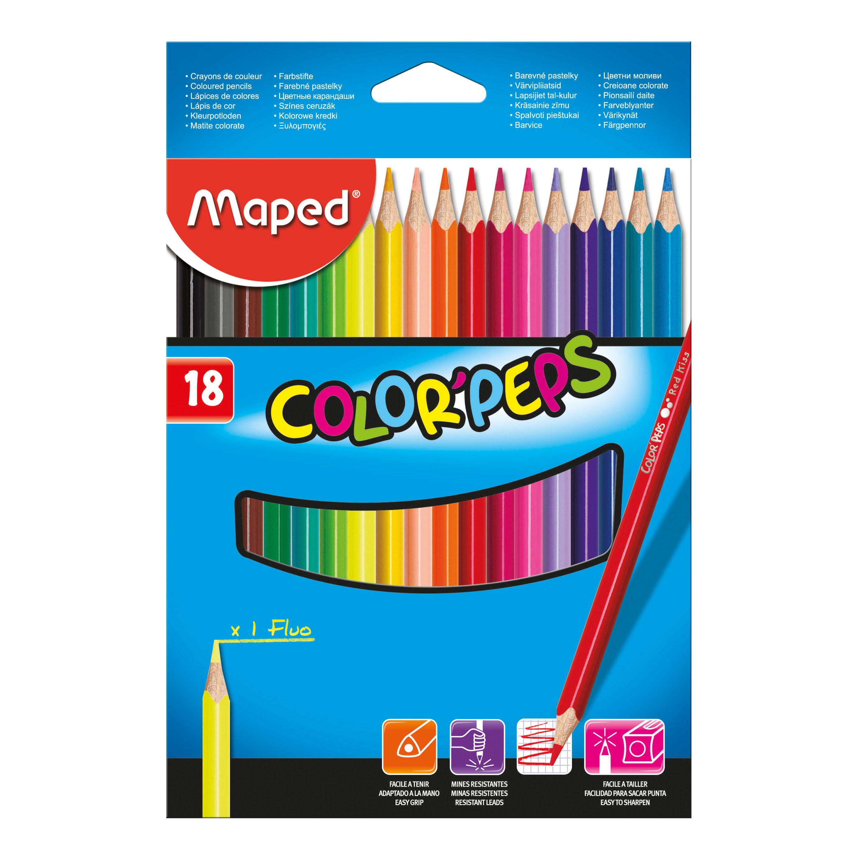 Color Peps Pencils 18 Col Set