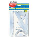 Ruler 20cm Cristal Med. 4pcSet