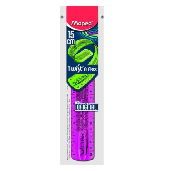 Ruler Twist'N Flex Décor 15cm BX=20pcs