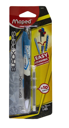 Mech Pencil 0.5 BlackPeps Reload+Lead Bl