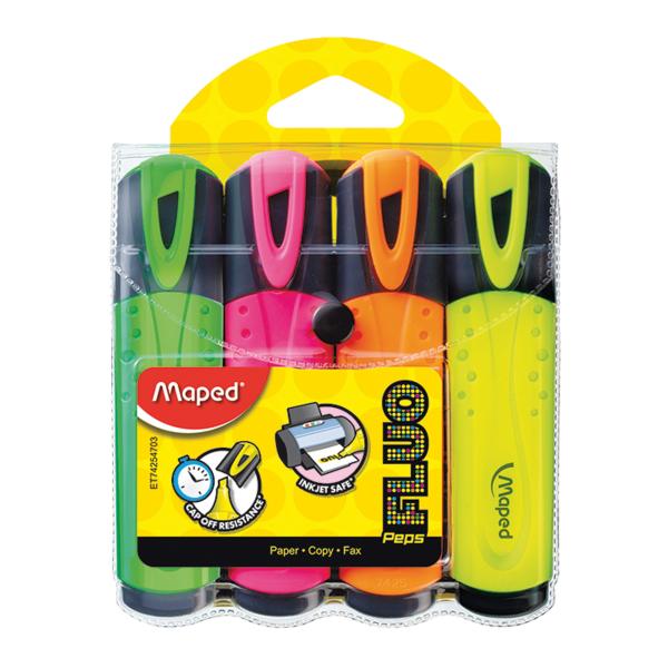 Highlighter Fluopeps Classic Packx4 Ass