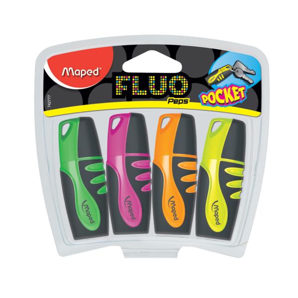 Highlighter Fluopep Pocket Pak=4cols