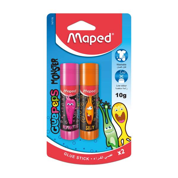 Maped Monster Glue stick 10g Bls=2pcs