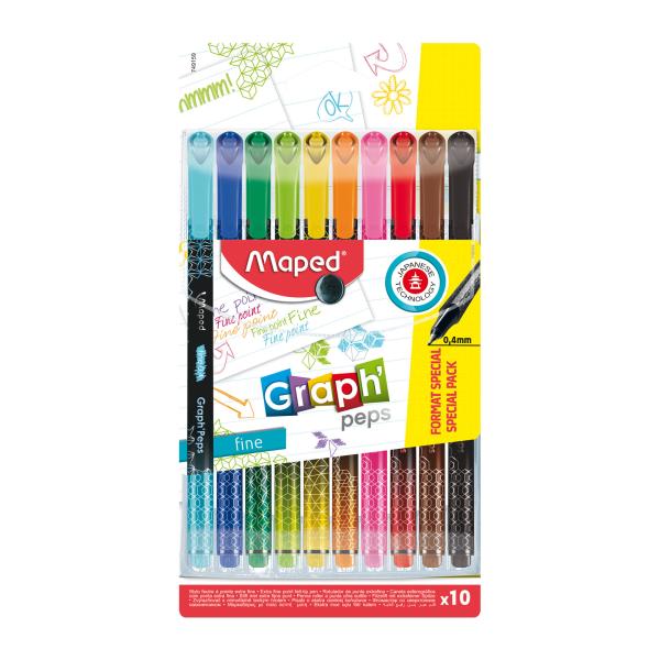 Graph'Peps Fineliner Deco 8+2