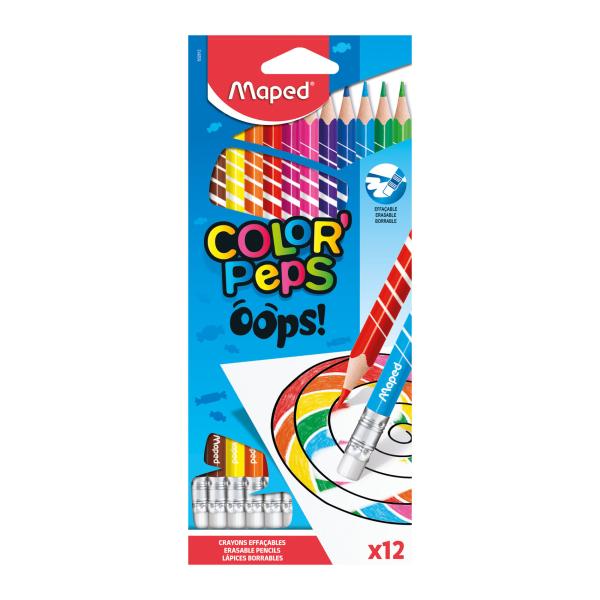 Color Pencils erasable Oops 12 colors