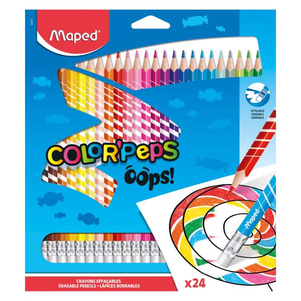 Color Pencils erasable Oops 24 colors