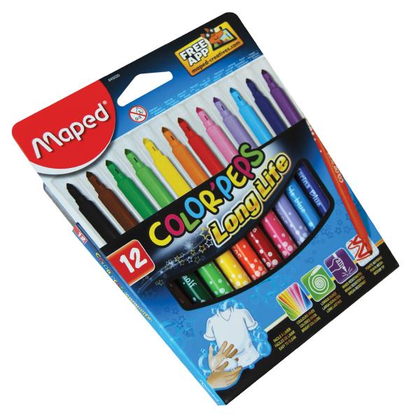 Color Peps Felt Tip 12Col C.Bx