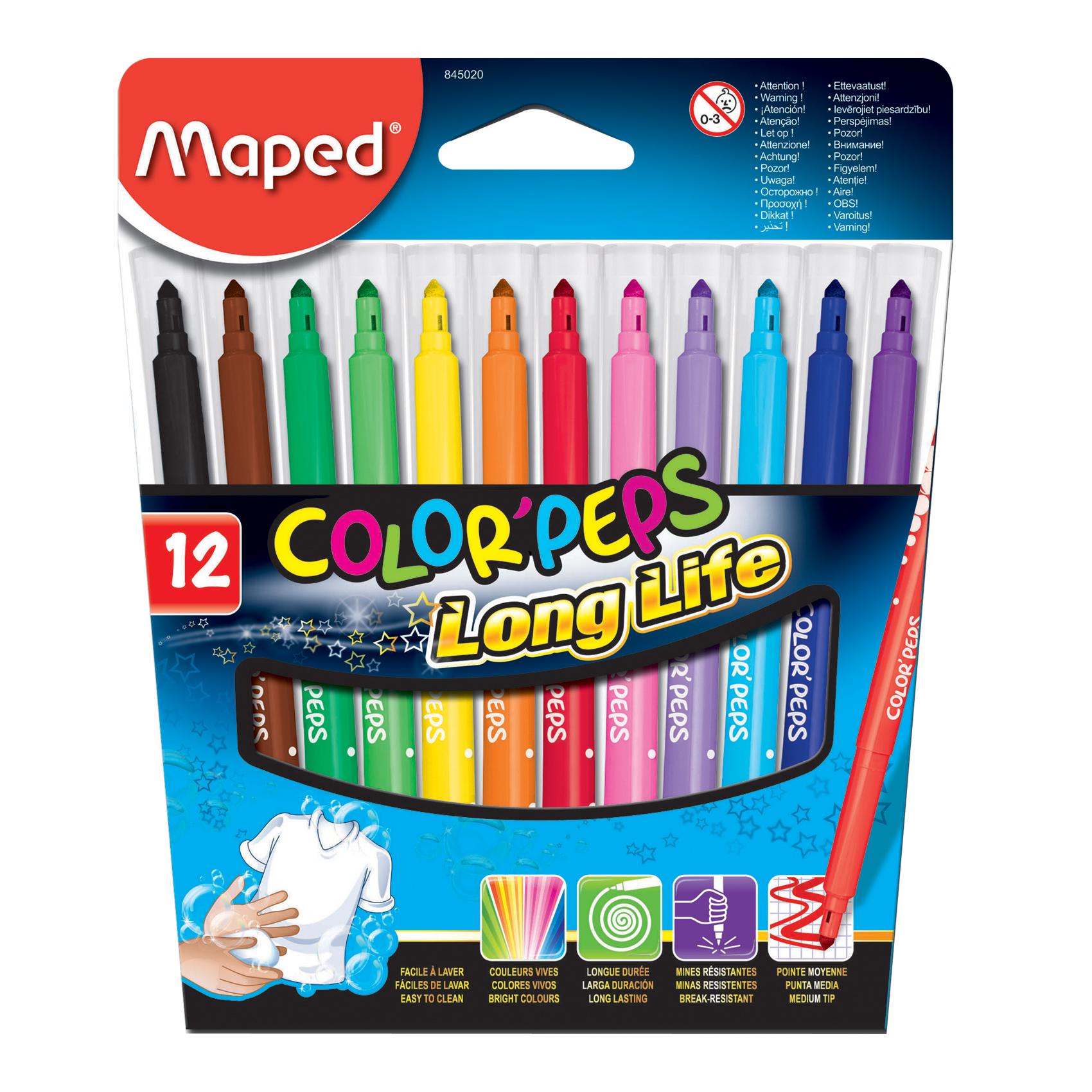 Color Peps Felt Tip 12Col C.Bx