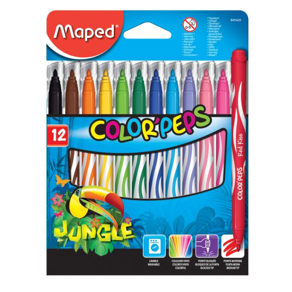 Color Peps FeltTip Jungle12Clr