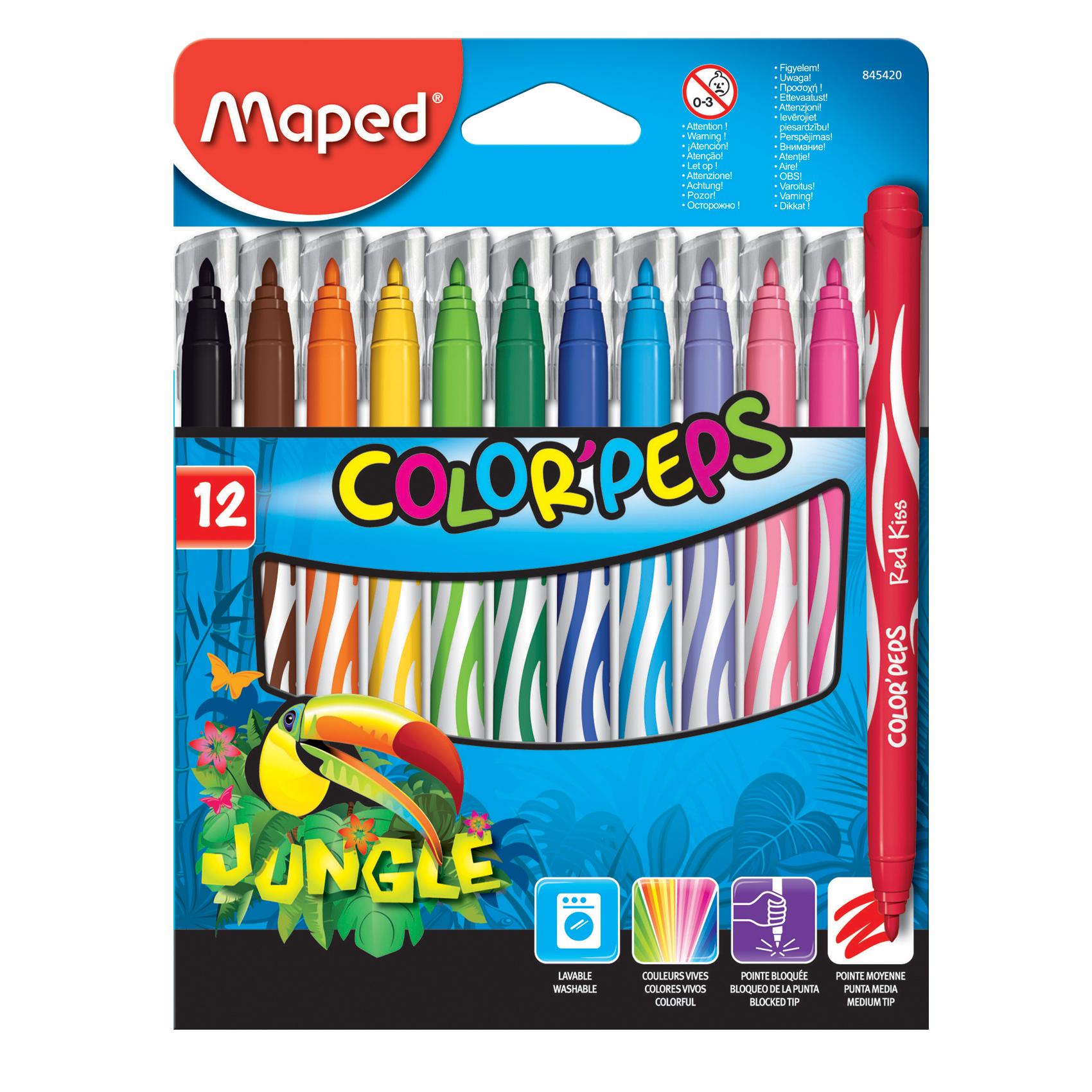 Color Peps FeltTip Jungle12Clr
