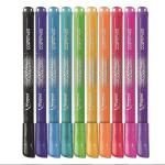 Felt Tip Pens glitter 10 Colors
