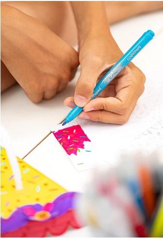 Felt Tip Pens glitter 10 Colors