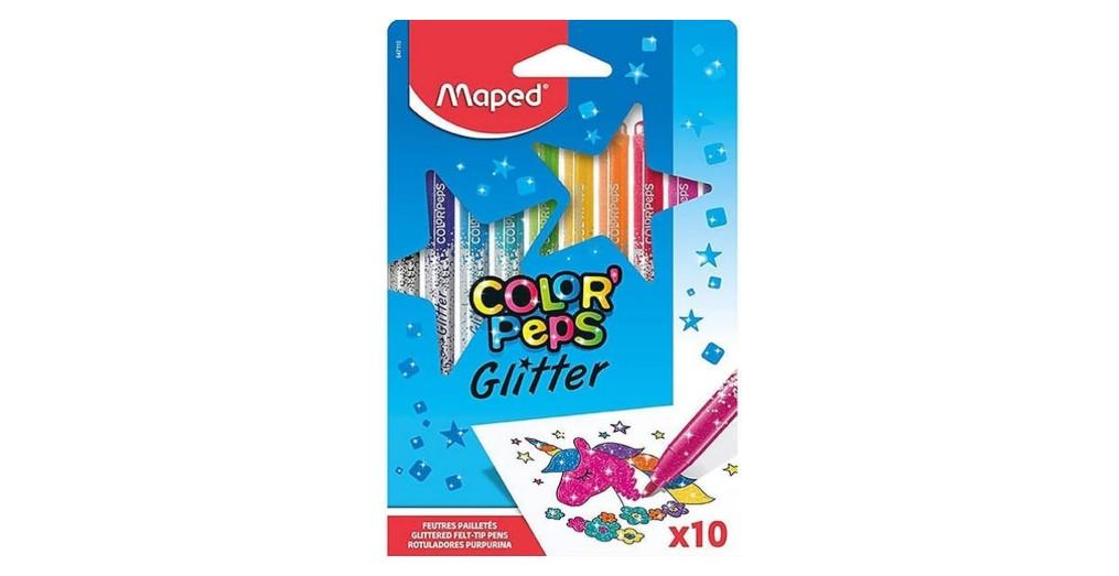 Felt Tip Pens glitter 10 Colors