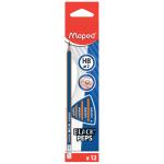 Black Peps Navy 12x HB Pencil +Eraser Bx