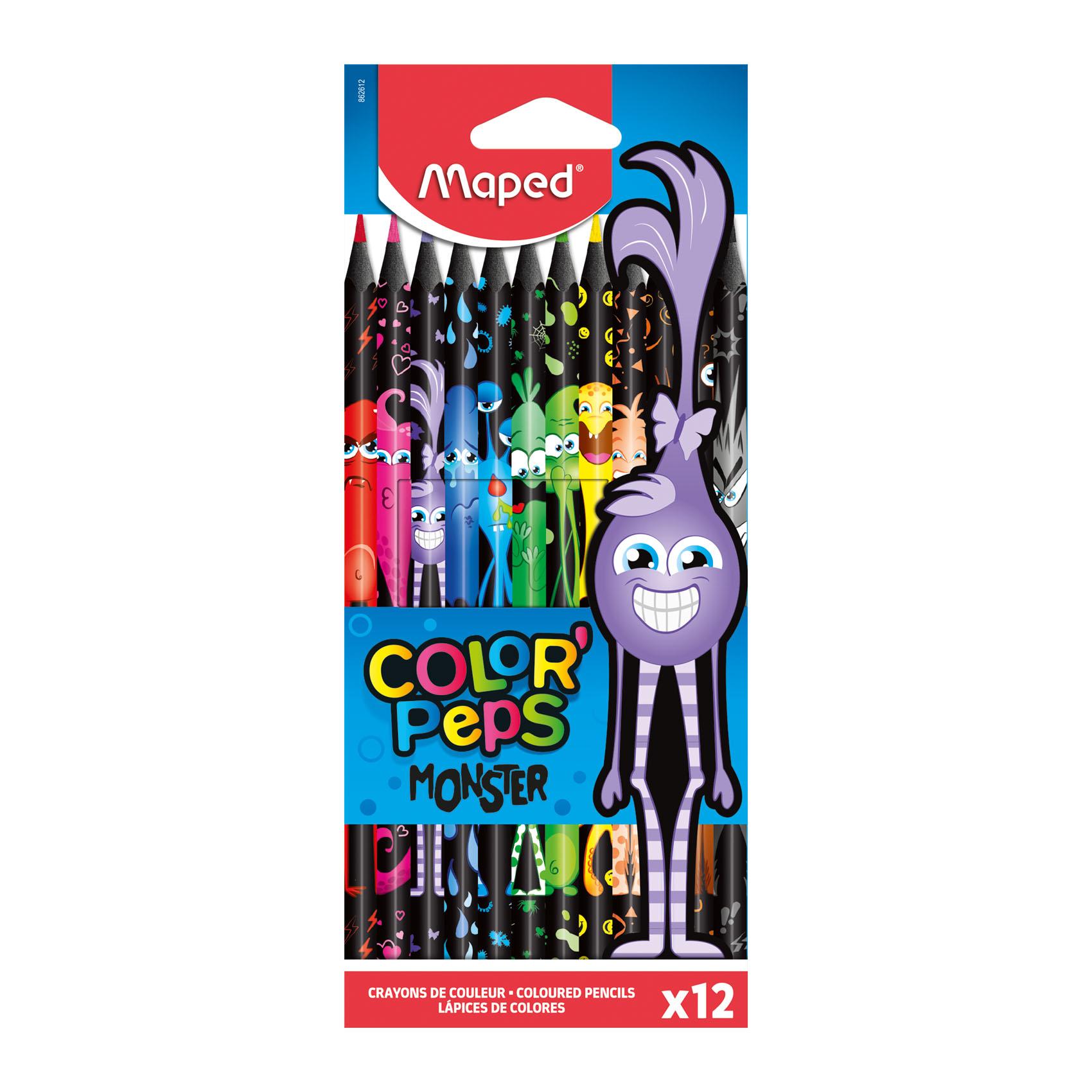 Color Pencils Black Monster 12 colors
