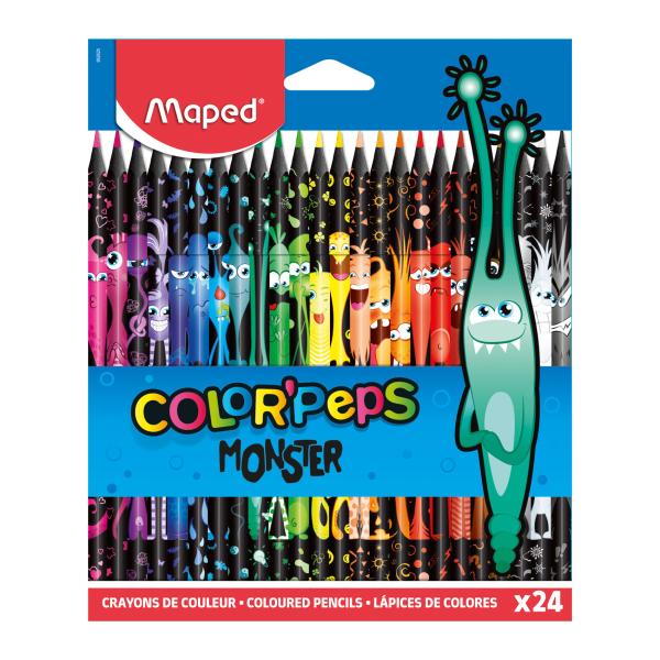 Color Pencils Black Monster 24 colors