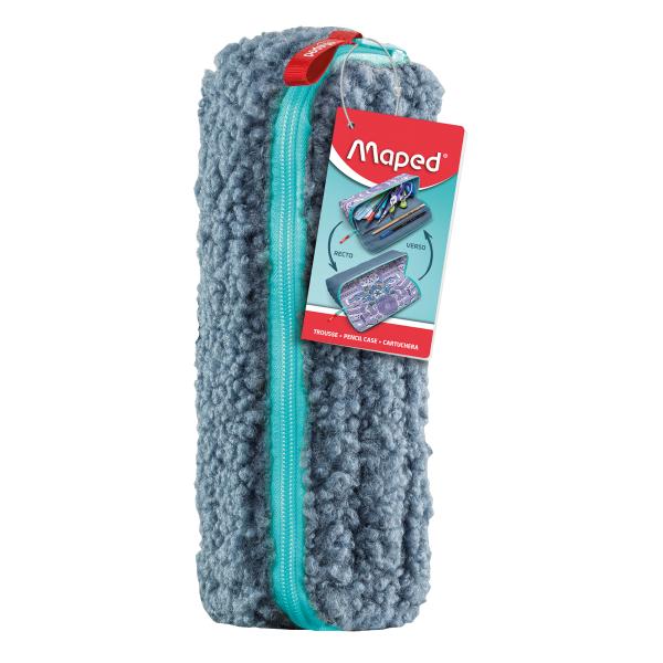 Maped Pencil Case Empty Effect Blue