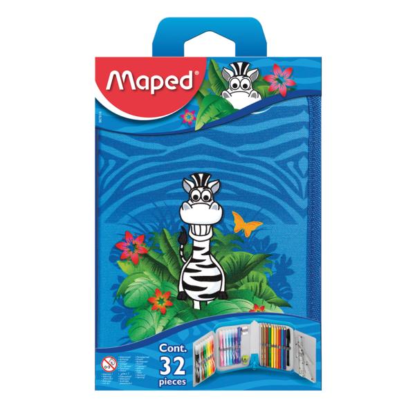 Maped Pencil Case School Tatoo Jungle