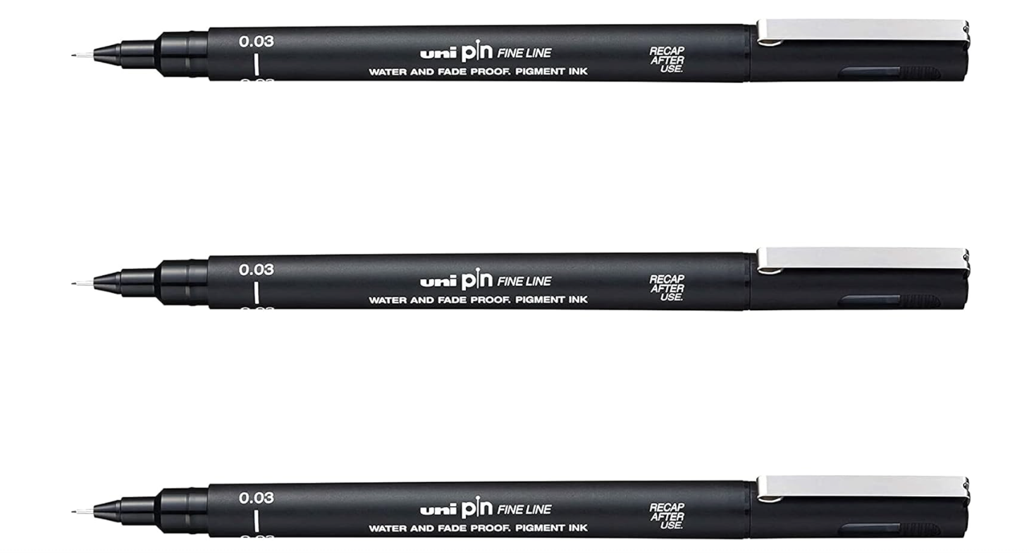 Uni Pin Fine Line 0.03mm Black