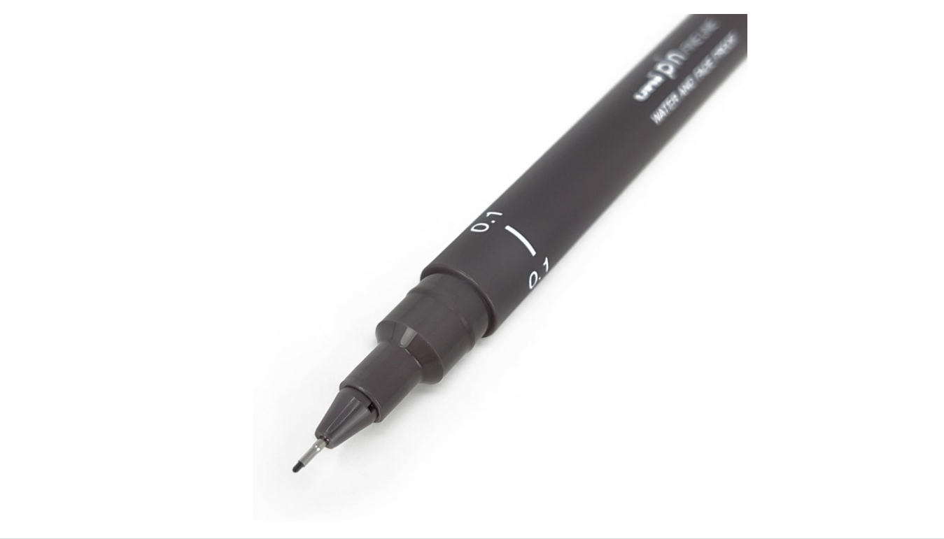 Uni Pin Fine Line 0.1mm Dark Grey