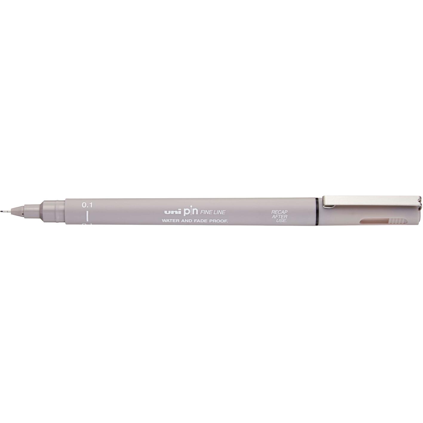 Uni Pin Fine Line 0.1mm Light Grey