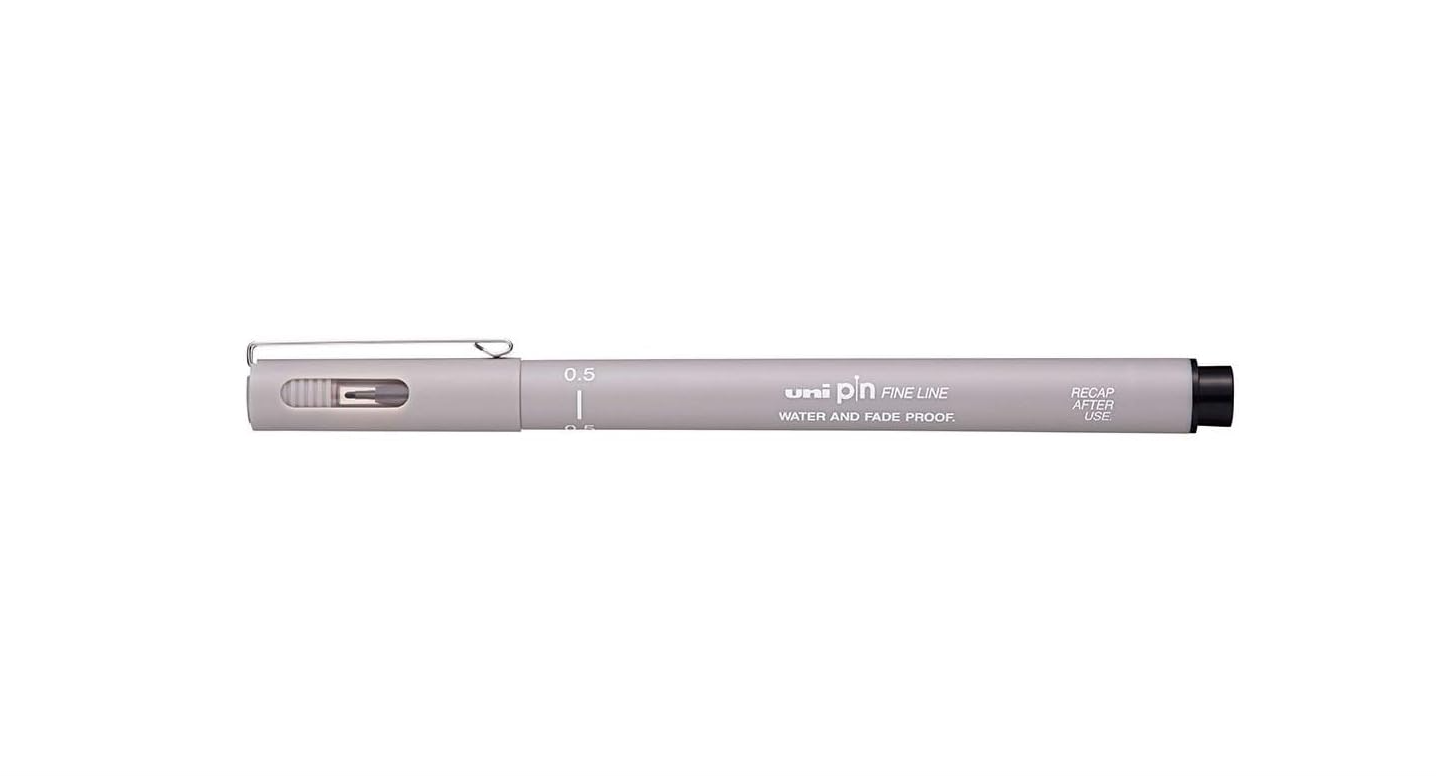 Uni Pin Fine Line 0.5mm Light Grey