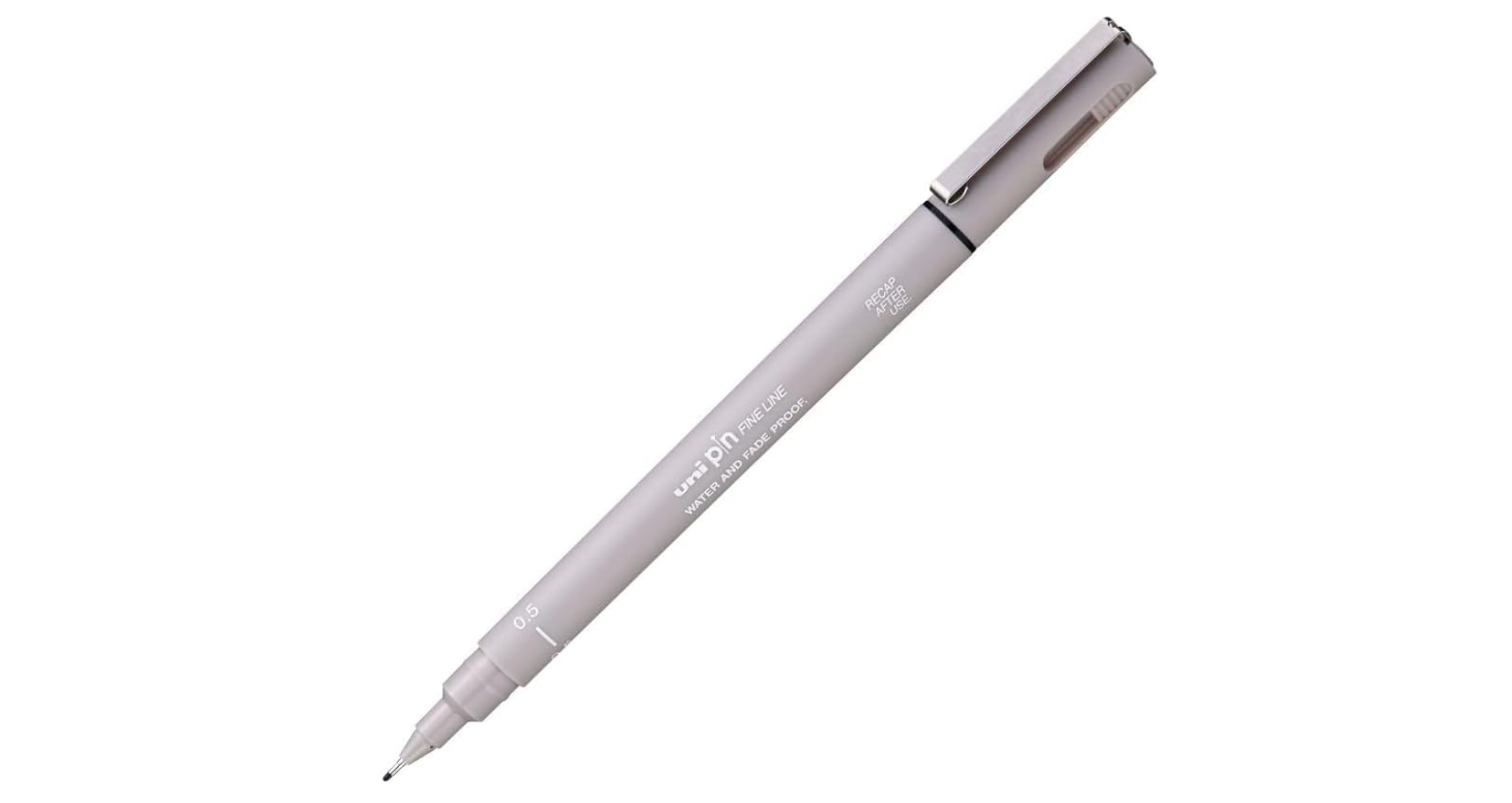 Uni Pin Fine Line 0.5mm Light Grey