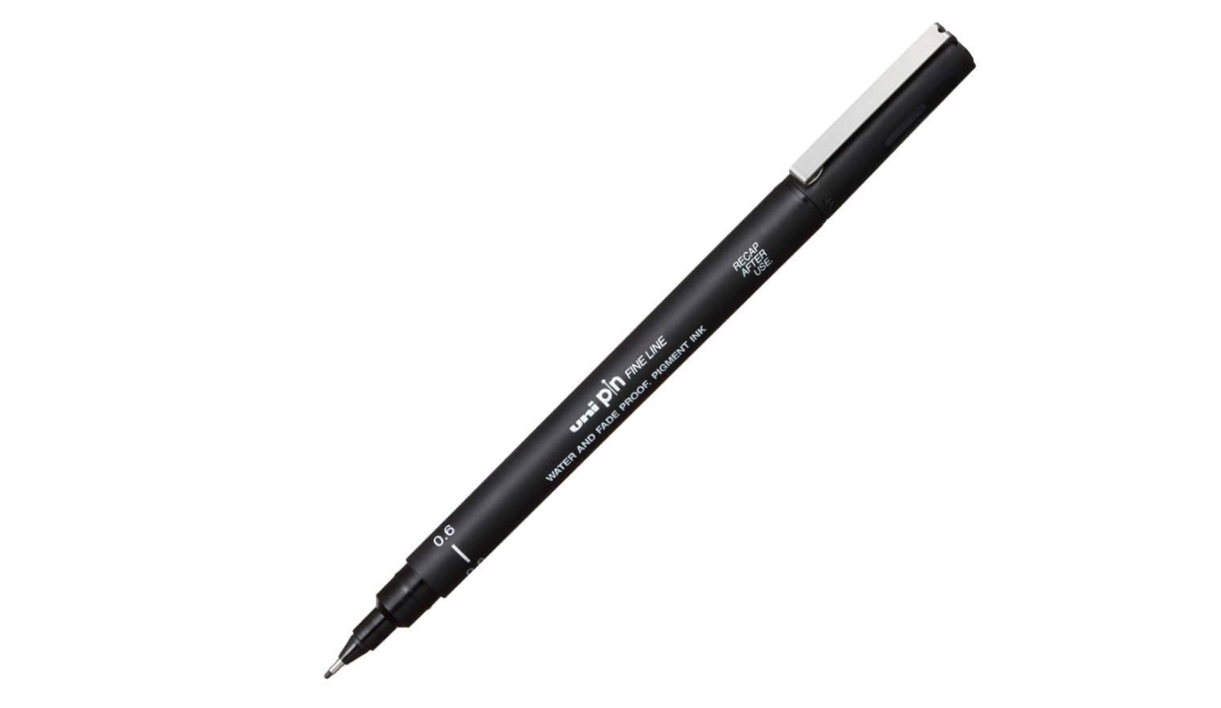 Uni Pin Fine Line 0.6mm Black