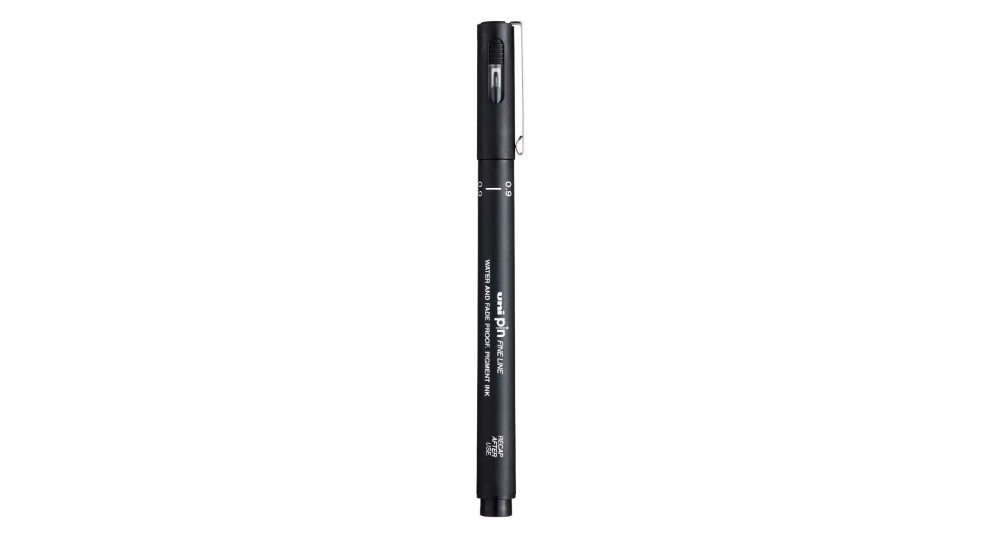Uni Pin Fine Line 0.9mm Black