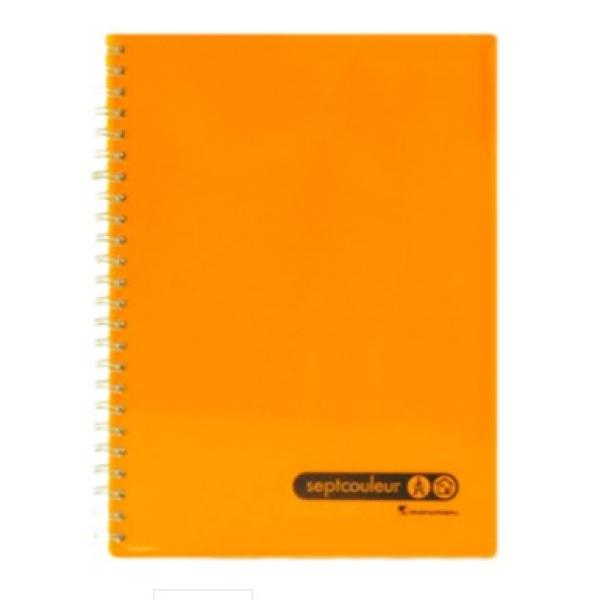 SeptColNotebk B6 80sht Orange