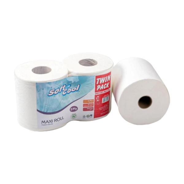 Soft N Cool Twin Pack Maxi Roll Twin Pack 2 Ply 260 Meter