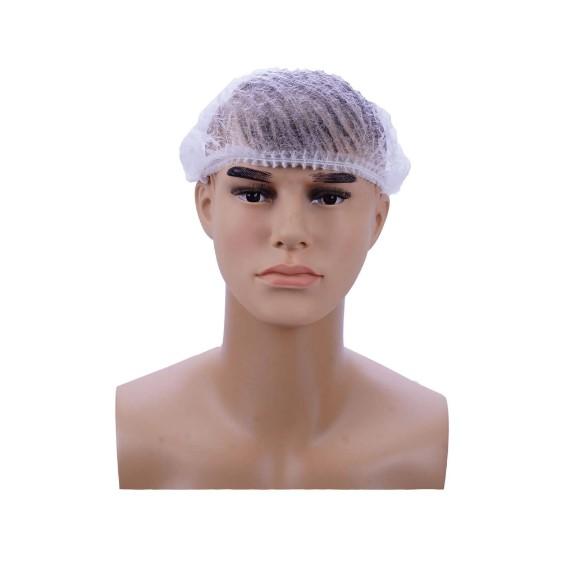 Hair Net (Bouffant) White Color 100 Pieces X 10 Packts