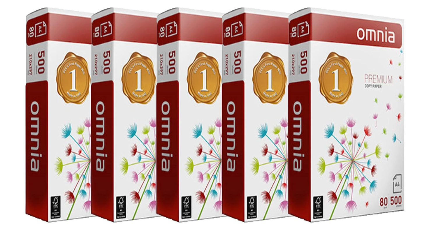 A4 Omnia Copy Paper - 80g – 2500 Sheets