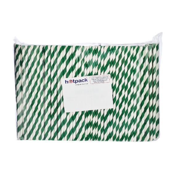 5000 Pieces Paper Straw Green 6 mm