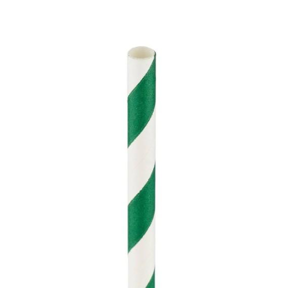5000 Pieces Paper Straw Green 6 mm