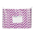 5000 Pieces Paper Straw Purple 6 mm