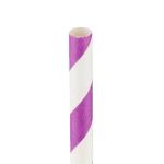 5000 Pieces Paper Straw Purple 6 mm