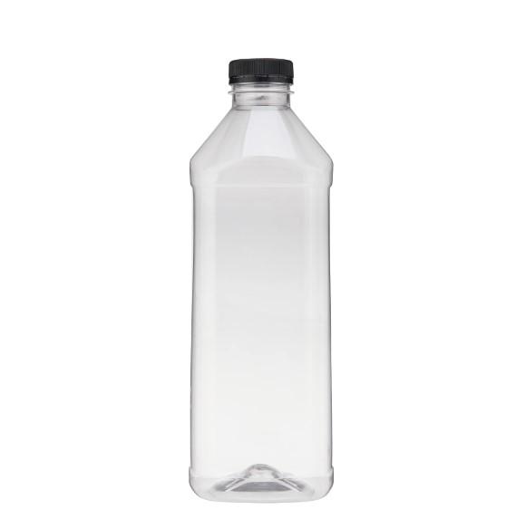 104 Pieces Clear Pet Juice Bottle 1500 ml With Lid