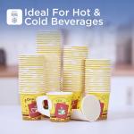 1000 Pieces 7 Oz Printed Single Wall Paper Cups with Handle