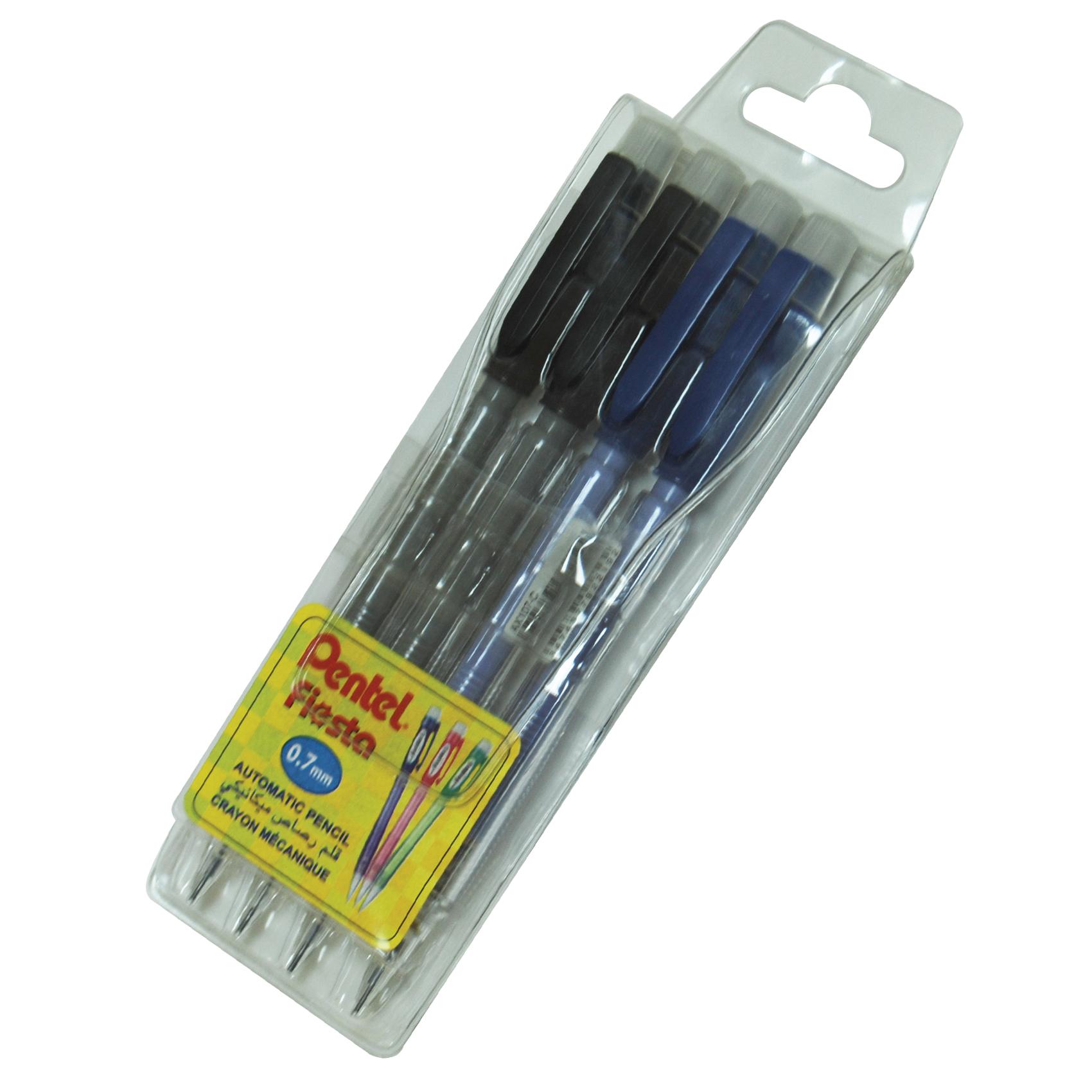M.Pencil Fiesta 0.7mm Wlt=4Pc