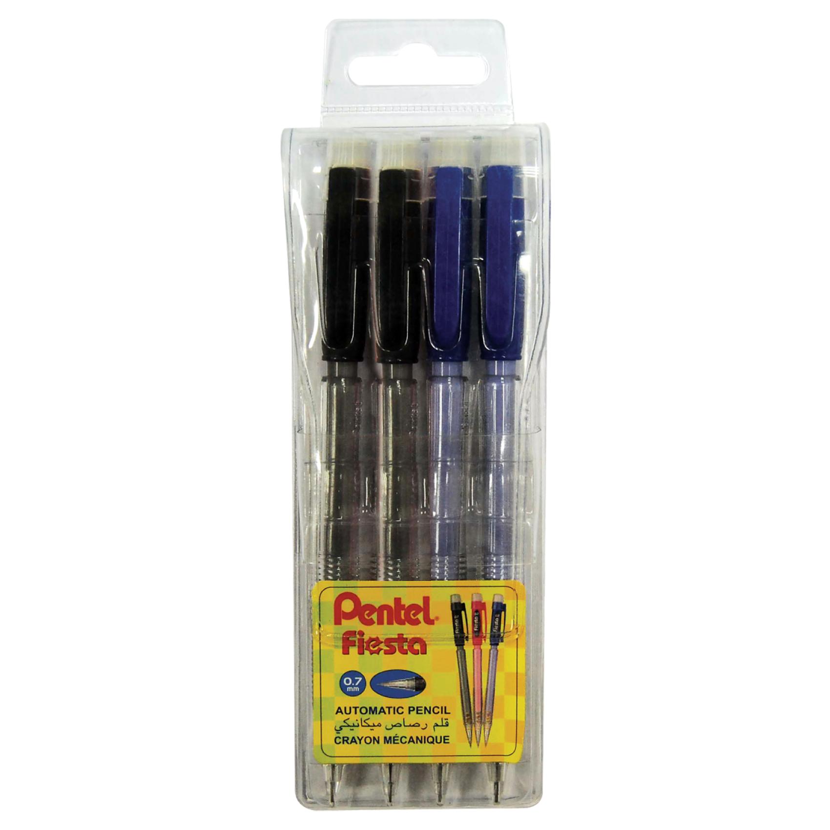 M.Pencil Fiesta 0.7mm Wlt=4Pc