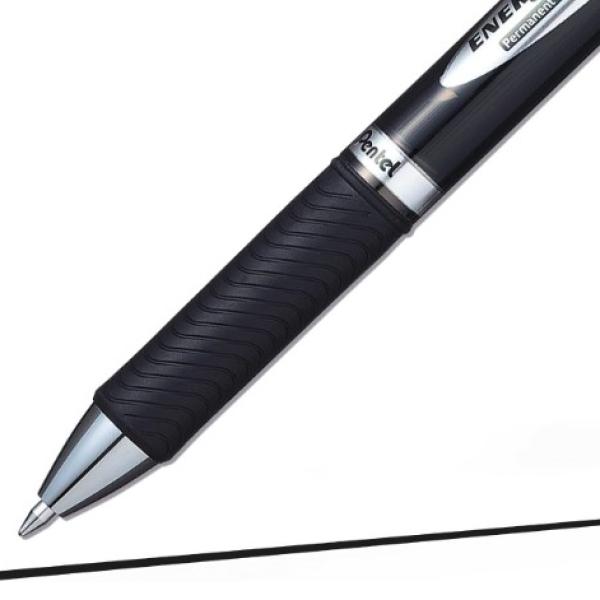 Energel Permanent Ink 0.7mm Black
